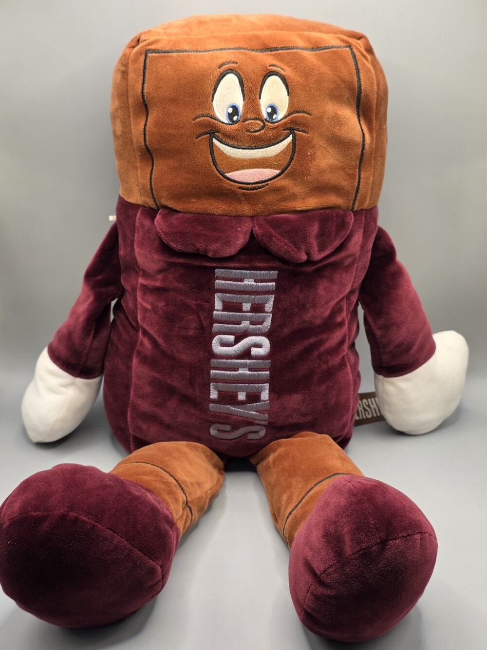 Lg Hershey’s Milk Chocolate Bar Mascot 24”TALL Plush toy Stuffy
